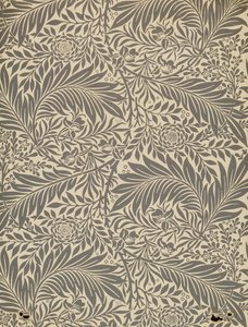 Espuela de caballero, diseño de papel tapiz, 1872 de William Morris
